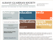 Tablet Screenshot of albanyguardiansociety.org